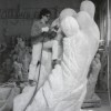 1996, Carrara, Studio Nicoli. The artist at work: full and direct participation during the second and final phase.